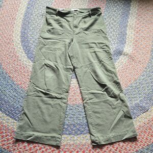 LOFT Green Wide Leg Pants